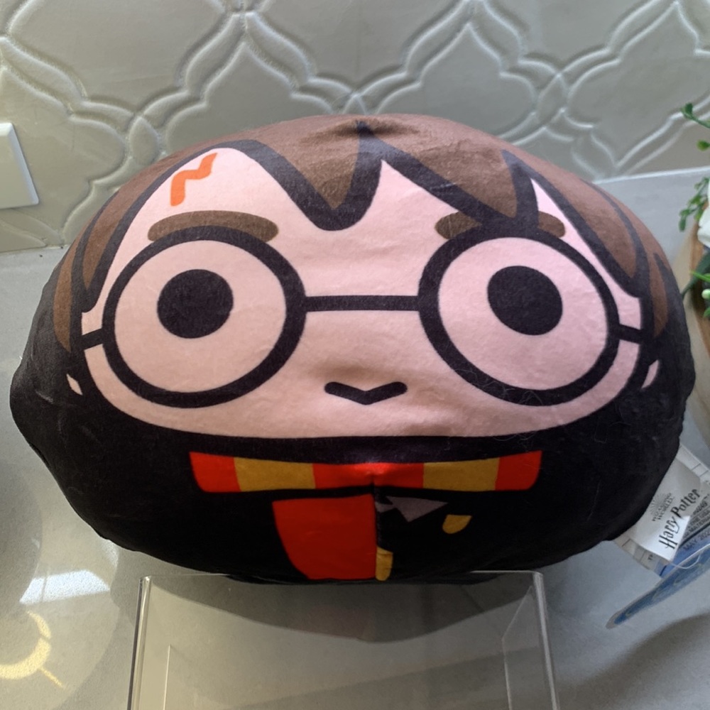 Rare Harry Potter Round Stuffed Ultra Soft Plush Pillow Toy New Wizard World